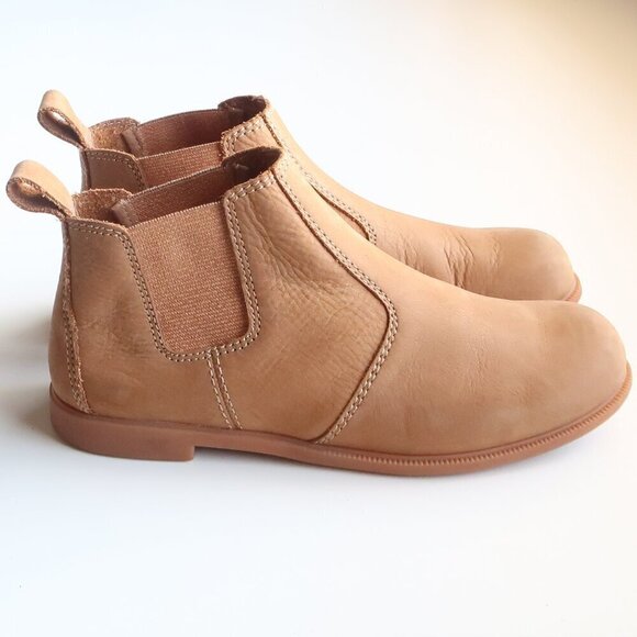 Kodiak Tan Nubuck Leather Low-Rider Original Pull-on Chelsea Ankle Boots Booties - Picture 1 of 16